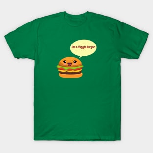 Veggie Burger happy funny tasty love vegan love T-Shirt